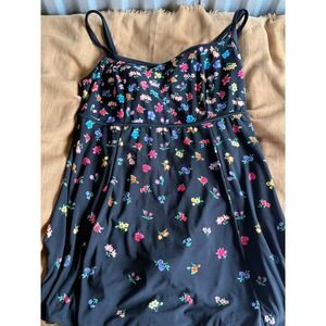 St John's Bay Plus Size 18W Floral Print‎ Swimdress Swimsuit